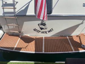 1984 Carver 36 aft cabin yacht Lettering from Mike H, AZ